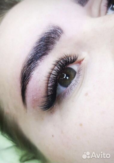 Наращивание ресниц, маникюр, педикюр