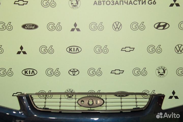 Бампер Синий Металлик в сборе Ford Focus 08 - 11