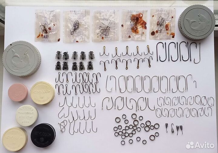 Крючки рыболовные, мормышки, муха. СССР