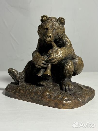 Статуэтка Медведь, бронза, Fratin, XIX век
