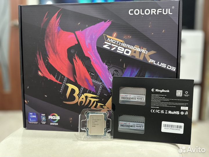 Комплект Battle-ax z790AK-plus D5 v20/14600kf/DDR5