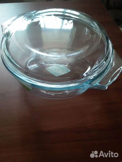 Кастрюля жаропрочное стекло 2 л