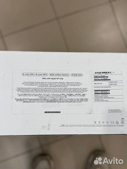 iMac 24 2021 m1 8/512ssd