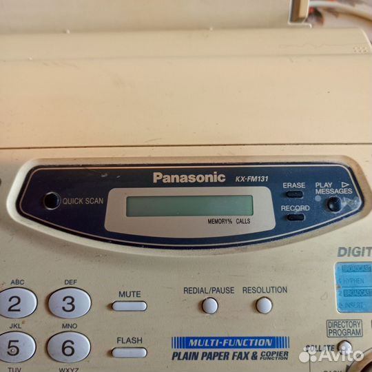 Факс panasonic