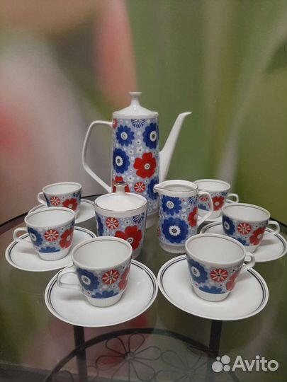 Кофейный сервиз фарфор гдр