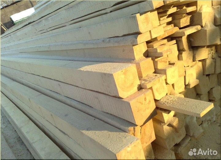 Брус обрезной ест. влаж. хвоя 100х150х6м