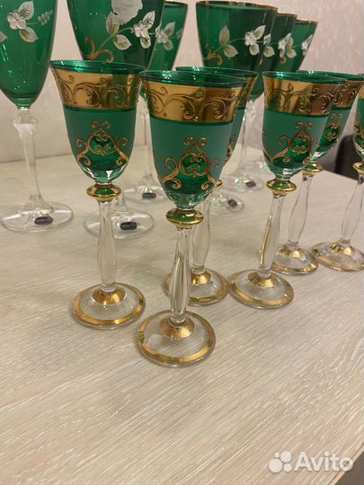 Фужеры богемия и рюмки