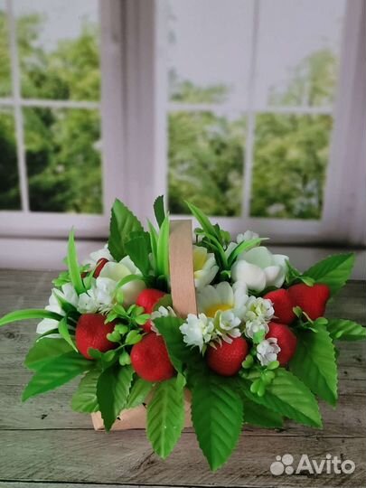 Букет цветов из мыла