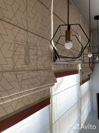 Римские шторы интерьерные на заказ