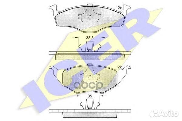 Колодки торм.дисковые 181373 Icer