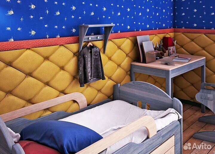 Мягкие стеновые панели велюр/панно на стену