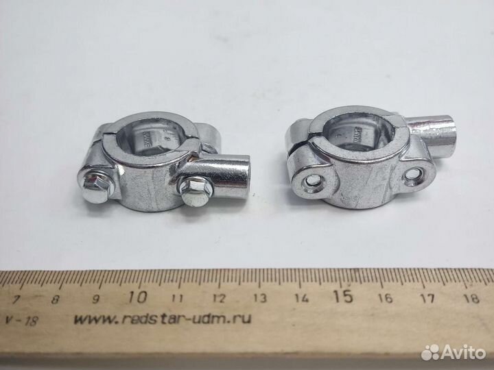 Кронштейны крепления зеркал М10 Хром (пара)