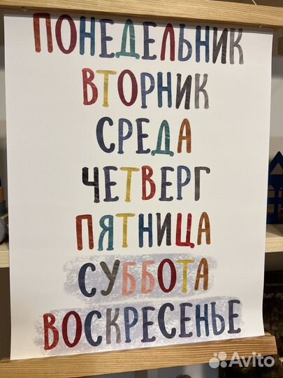 Развивающие постеры в детскую