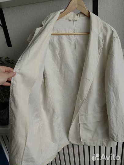 Льняной мужской пиджак, 50 (L)