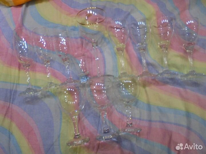 Бокалы для вина и шампанского 11 шт