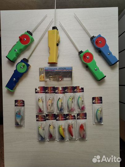 Воблеры и удочки для рыбалки