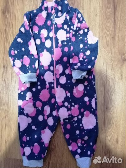 Флисовый комбинезон б/у, для девочки, 86