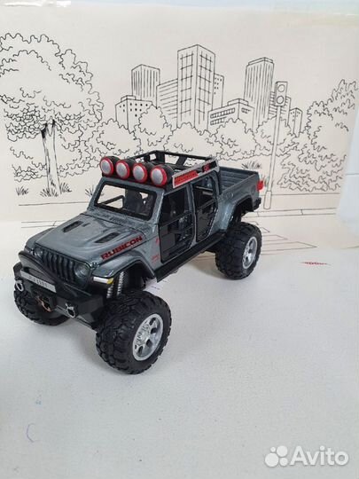 Моделька Джип Вранглер Рубикон
