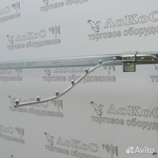 Кронштейн волнообразный на овальную трубу 9 шарик