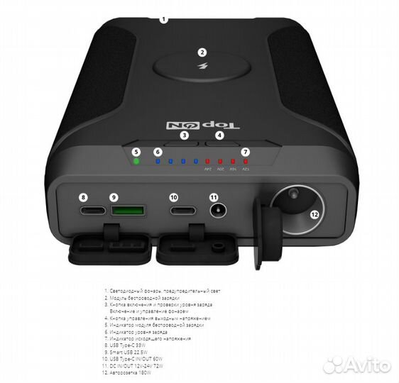 Внешний аккумулятор 72000mAh