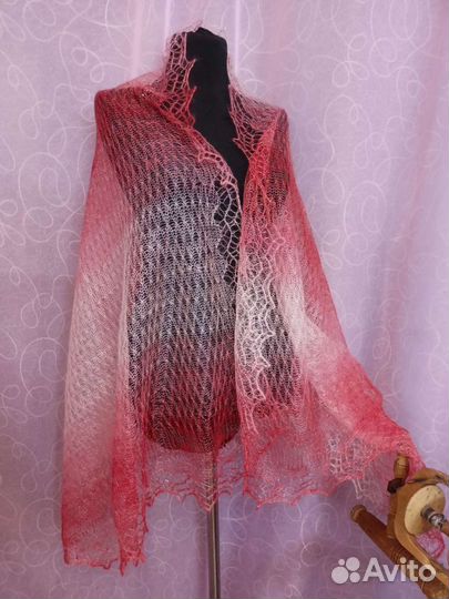 Палантин пуховый шарф