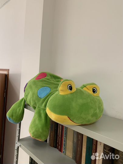 Мягкая игрушка лягушка, большая. Б/у