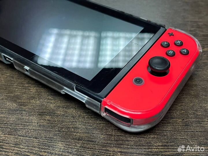 Бампер чехол прозрачный для Nintendo Switch