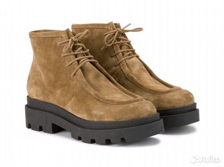 Топсайдеры ботинки натур. кожа замша laredoute