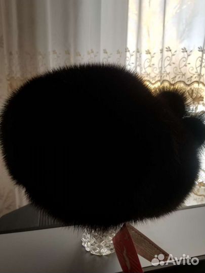 Берет норковый новый