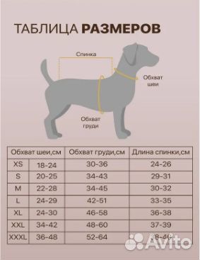 Тёплые одежки для собак разных размеров