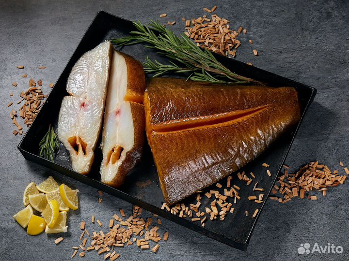 Палтус холодного копчения (с доставкой)