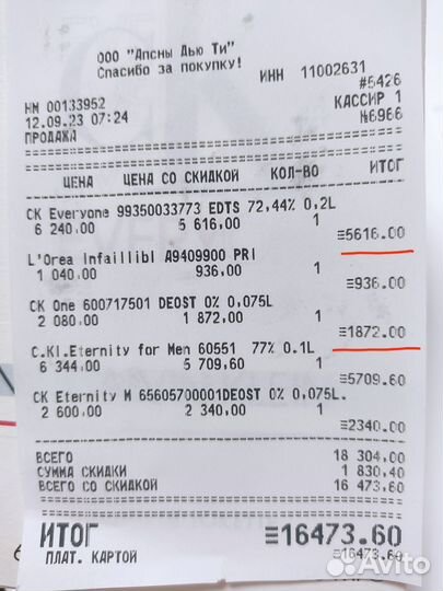 Туалетная вода и дезодорант