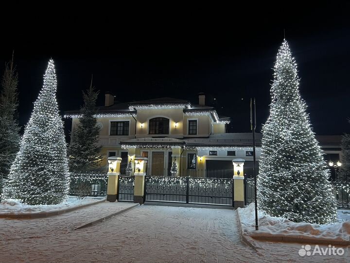 Новогоднее украшение частных домов и др.объектов