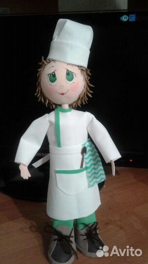 Кукла интерьерная- Поварёнок