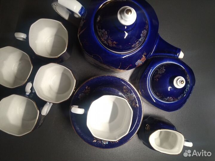 Фарфоровый коростенский сервиз к чаю