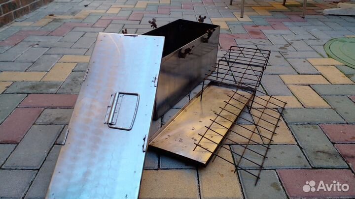 Коптильня горячего копчения из нержавейки