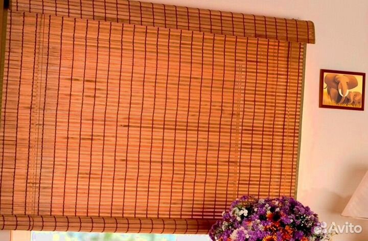 Шторы и жалюзи из бамбука
