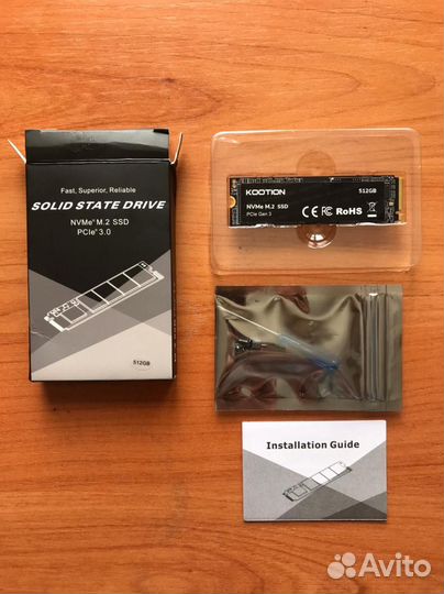 Новый M.2 Nvme SSD 512GB