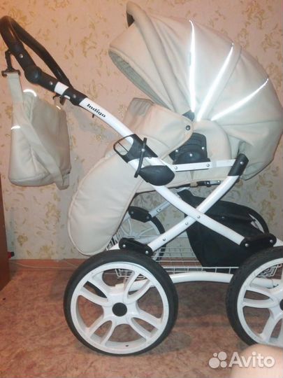 Коляска Indigo 2 в 1 эко кожа