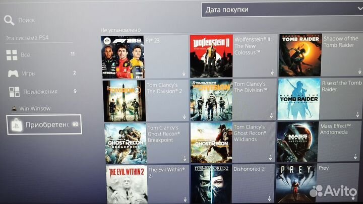 PS4 на 1tb лимитированная + куча игр