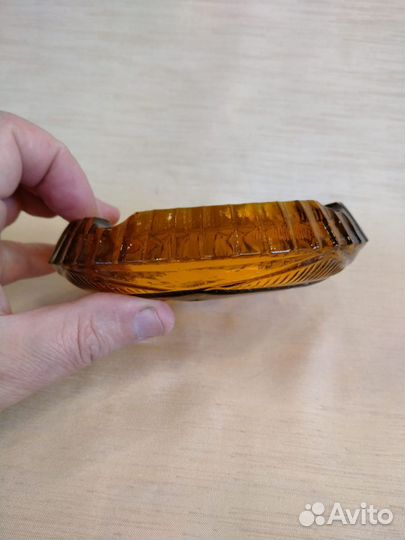 Пепельница цветное стекло СССР