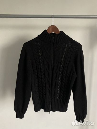 Кофта на молнии шерстяная S