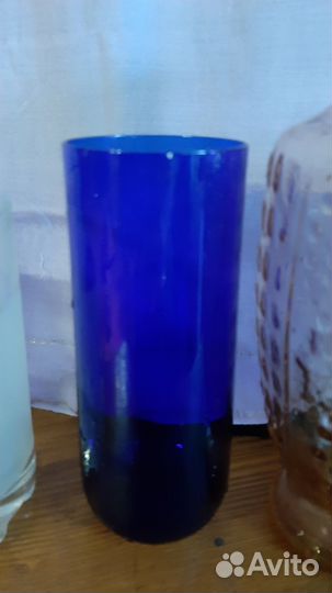 Вазы из цветного стекла СССР
