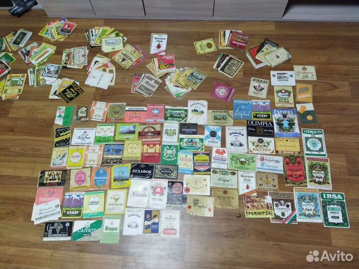 Этикетки вино-водочные СССР