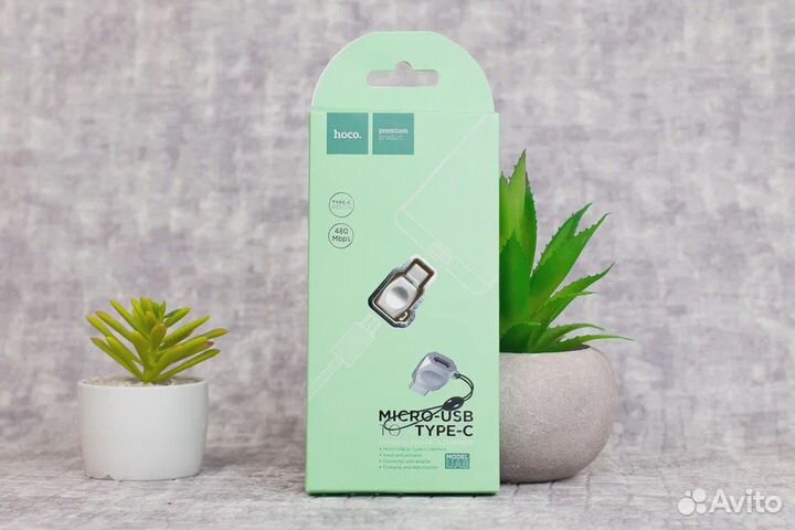 Переходник hoco UA8 с разъемом Micro-USB