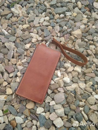 Кошелек из натуральной кожи ручной работы