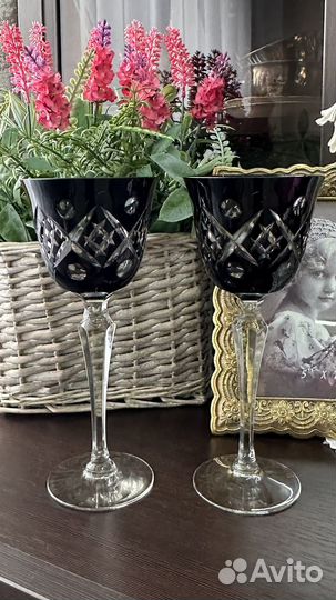 Фужеры из цветного хрусталя