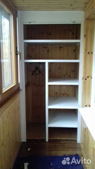 Шкаф с рольставнями на балкон любые размеры