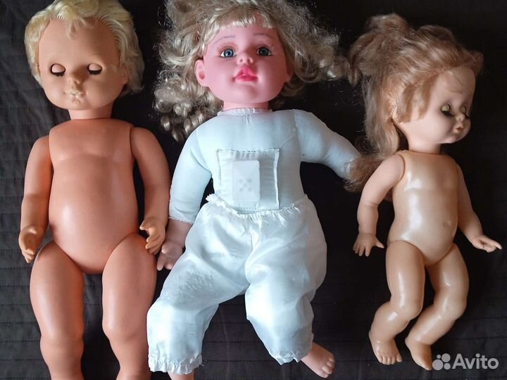 Кукла пупс мягкая керамическая игрушка СССР гдр