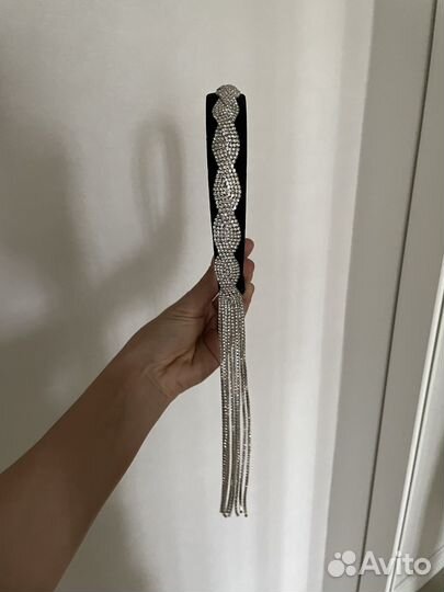 Ободок для волос со стразами